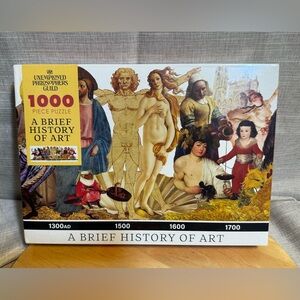NWT Brief History of Art Jigsaw Puzzle - 1000 Pieces - Includes Mini Poster